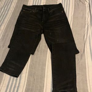 Mens American Eagle  black skinny Jean 29x32